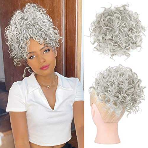 Curly Messy Hair Bun Hair Piece Elastic Drawstring - Image 43