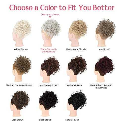 Curly Messy Hair Bun Hair Piece Elastic Drawstring - Image 46