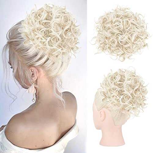 Curly Messy Hair Bun Hair Piece Elastic Drawstring - Image 47