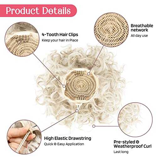 Curly Messy Hair Bun Hair Piece Elastic Drawstring - Image 49