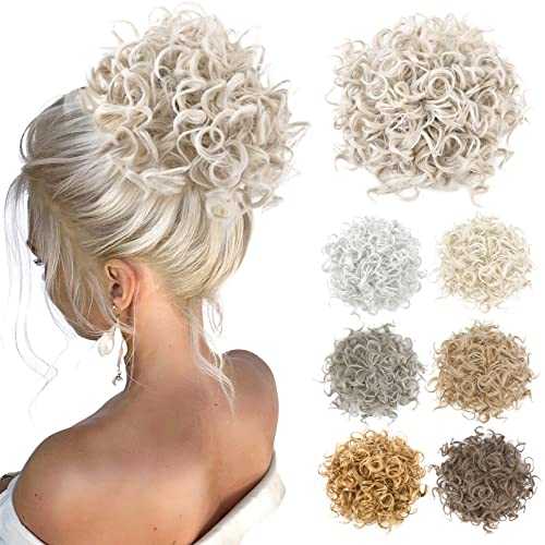 Curly Messy Hair Bun Hair Piece Elastic Drawstring - Image 51