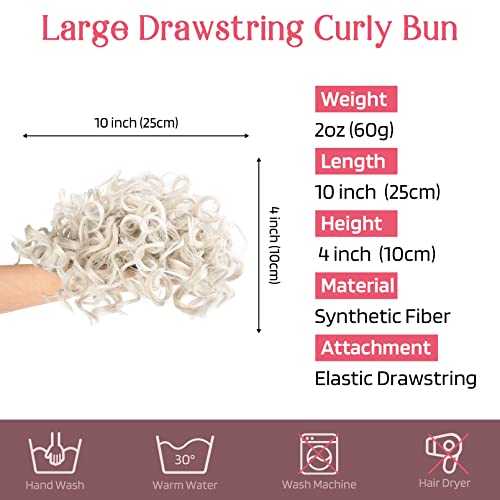 Curly Messy Hair Bun Hair Piece Elastic Drawstring - Image 52