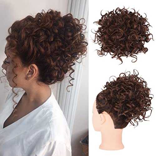 Curly Messy Hair Bun Hair Piece Elastic Drawstring - Image 58