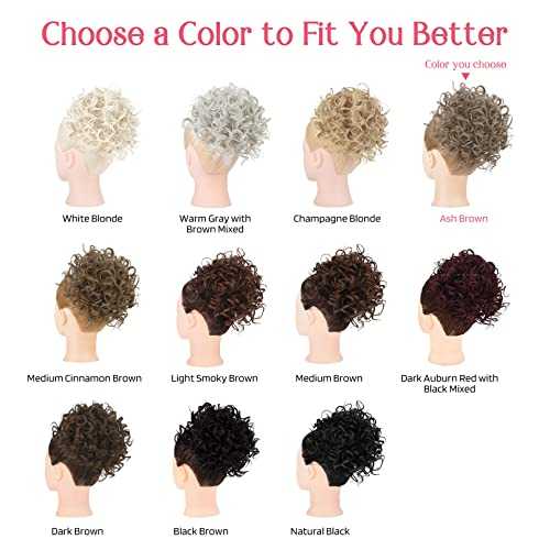 Curly Messy Hair Bun Hair Piece Elastic Drawstring - Image 7