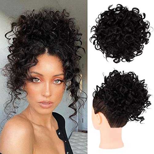Curly Messy Hair Bun Hair Piece Elastic Drawstring - Image 8