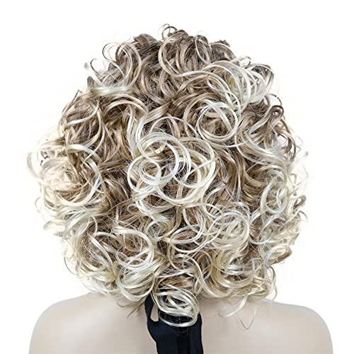 Curly Mixed Blonde 12 " Headband Wig - Image 3