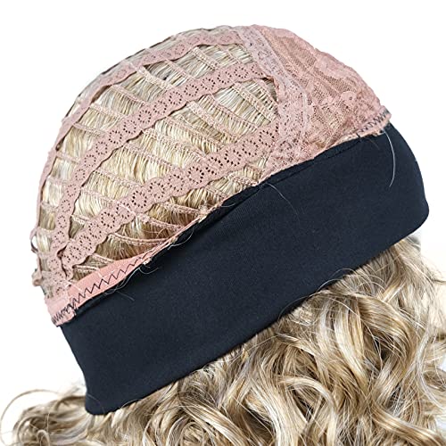 Curly Mixed Blonde 12 " Headband Wig - Image 6