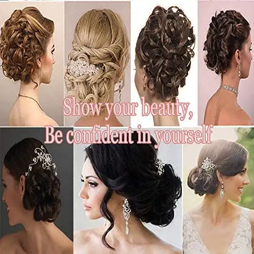 Curly Synthetic Fibre Clip in Hairpiece Chignon - Image 6