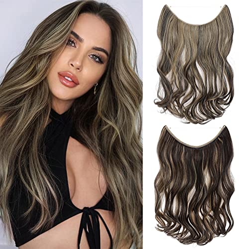 Curly Synthetic Halo Hair Extensions - Image 101