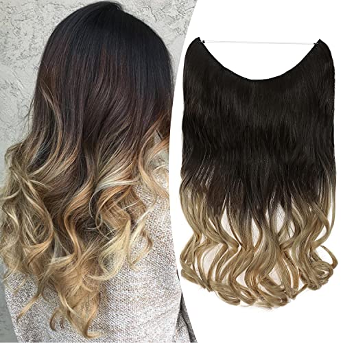 Curly Synthetic Halo Hair Extensions - Image 111