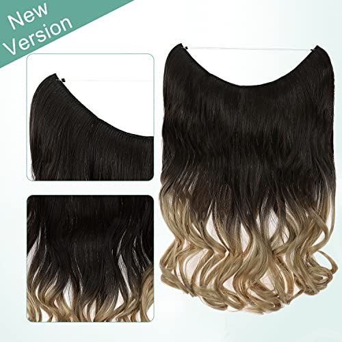 Curly Synthetic Halo Hair Extensions - Image 113