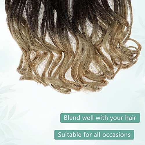 Curly Synthetic Halo Hair Extensions - Image 114