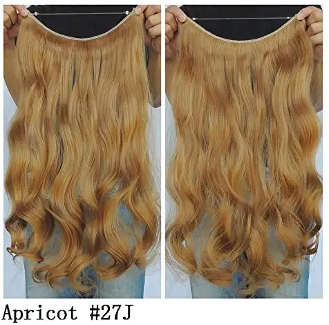 Curly Synthetic Halo Hair Extensions  20" - Image 28