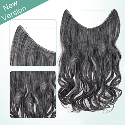 Curly Synthetic Halo Hair Extensions - Image 24