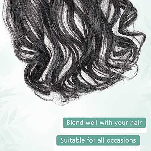 Curly Synthetic Halo Hair Extensions - Image 25