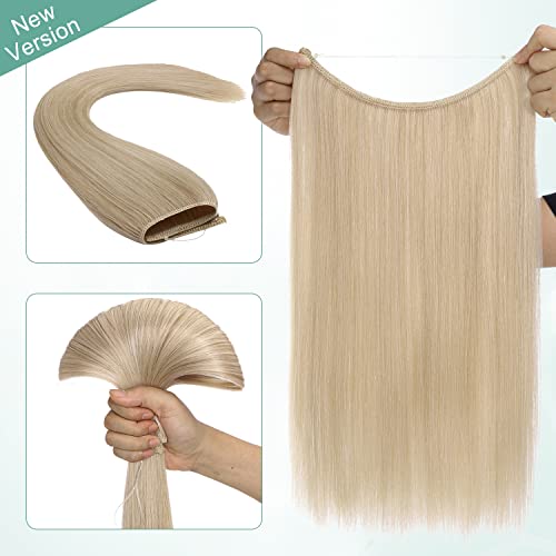 Curly Synthetic Halo Hair Extensions - Image 31