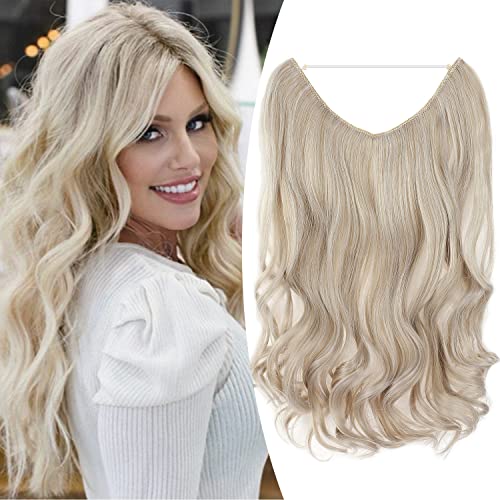 Curly Synthetic Halo Hair Extensions - Image 32