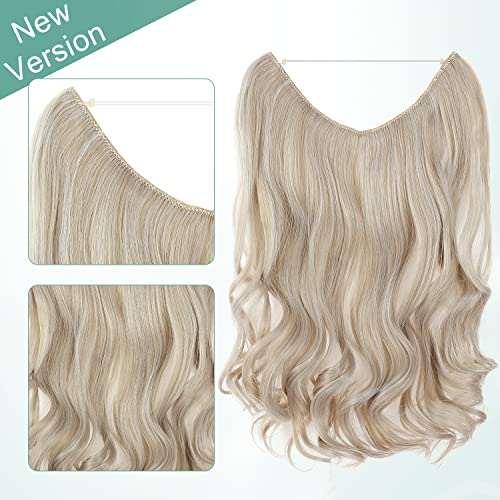 Curly Synthetic Halo Hair Extensions - Image 34
