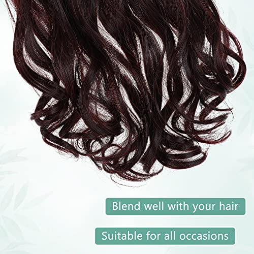 Curly Synthetic Halo Hair Extensions - Image 4