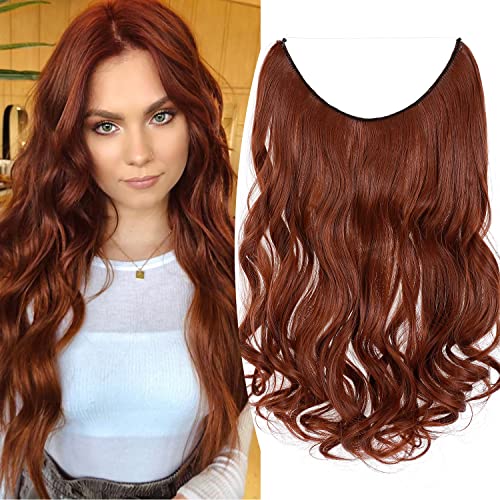 Curly Synthetic Halo Hair Extensions - Image 46