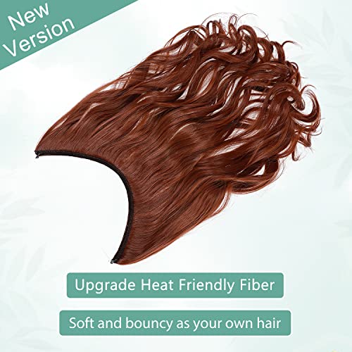 Curly Synthetic Halo Hair Extensions - Image 47