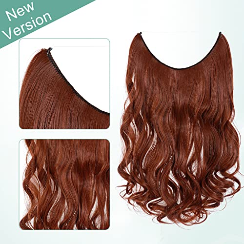 Curly Synthetic Halo Hair Extensions - Image 48