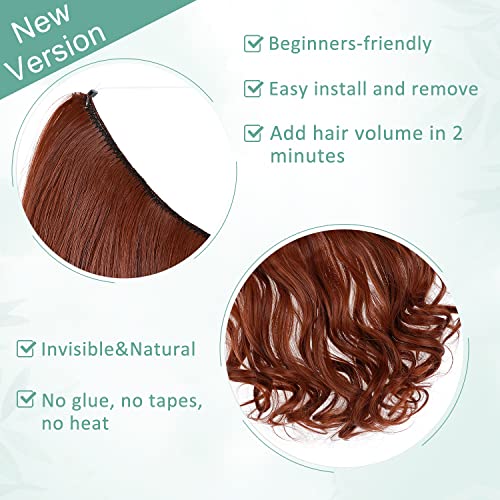 Curly Synthetic Halo Hair Extensions - Image 50