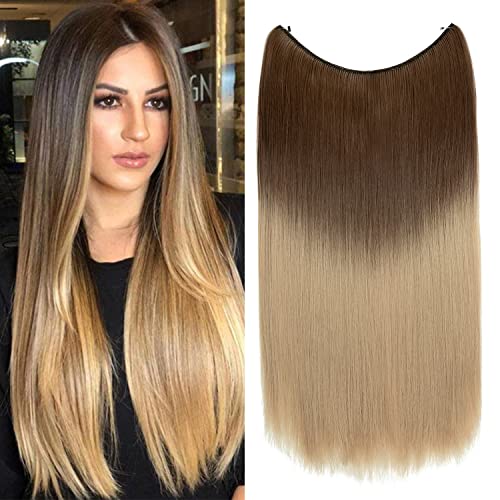Curly Synthetic Halo Hair Extensions - Image 51