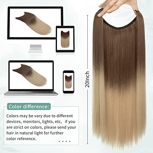 Curly Synthetic Halo Hair Extensions - Image 6