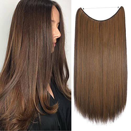 Curly Synthetic Halo Hair Extensions - Image 61