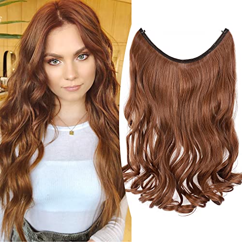 Curly Synthetic Halo Hair Extensions - Image 66