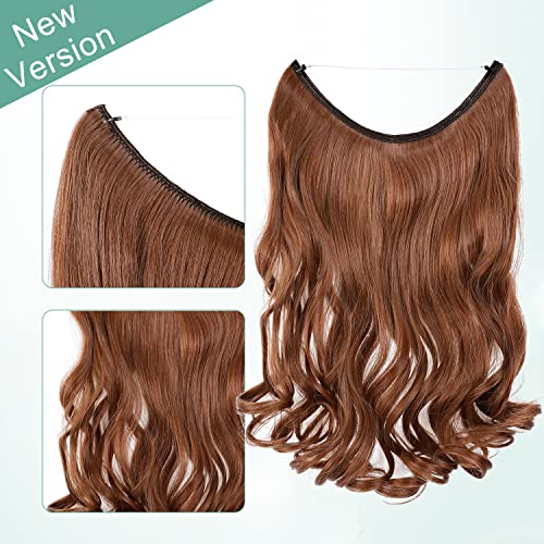 Curly Synthetic Halo Hair Extensions - Image 68