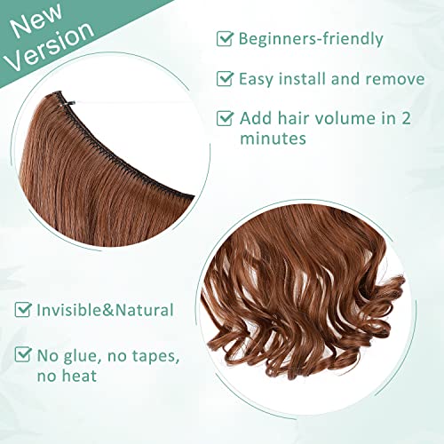 Curly Synthetic Halo Hair Extensions - Image 70