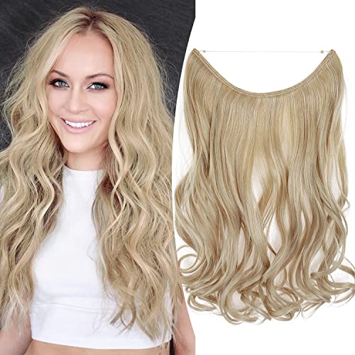 Curly Synthetic Halo Hair Extensions - Image 71