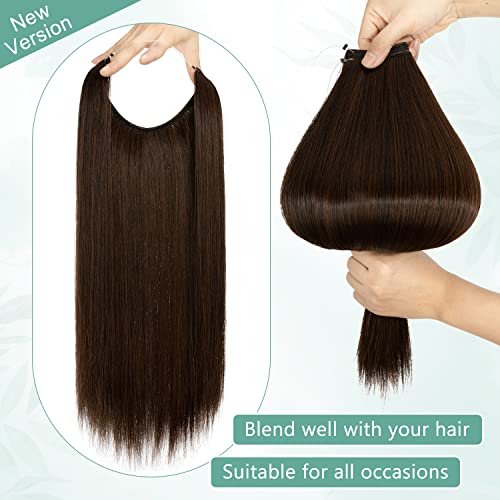 Curly Synthetic Halo Hair Extensions - Image 84