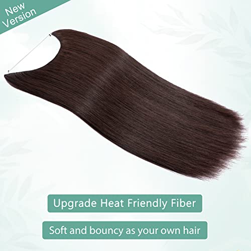 Curly Synthetic Halo Hair Extensions - Image 87