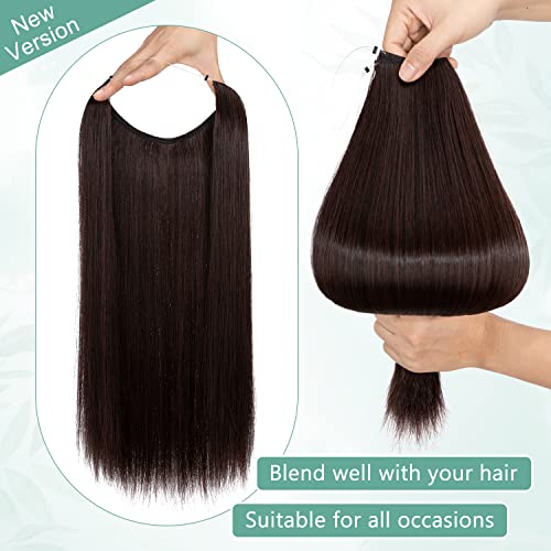 Curly Synthetic Halo Hair Extensions - Image 89
