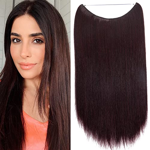 Curly Synthetic Halo Hair Extensions - Image 91