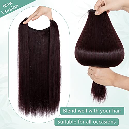 Curly Synthetic Halo Hair Extensions - Image 94