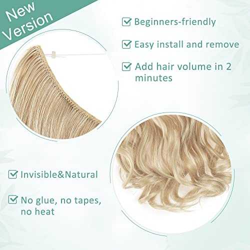 Curly Synthetic Invisible Wire Hair Extensions - Image 19
