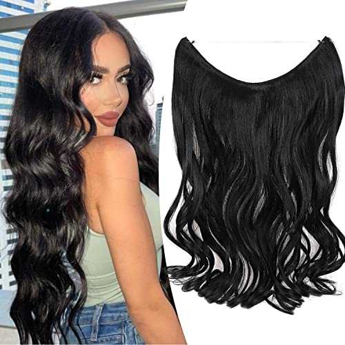 Curly Synthetic Invisible Wire Hair Extensions - Image 35