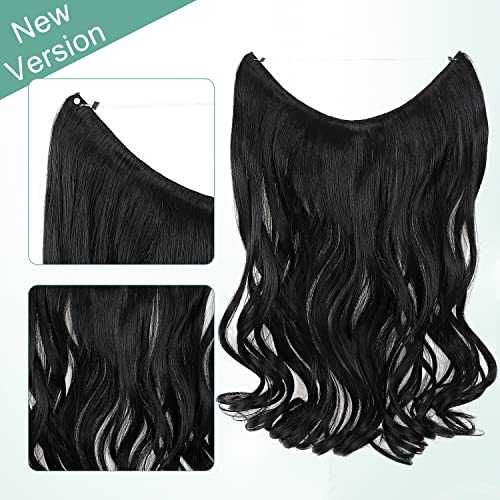 Curly Synthetic Invisible Wire Hair Extensions - Image 37