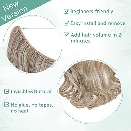 Curly Synthetic Invisible Wire Hair Extensions - Image 44