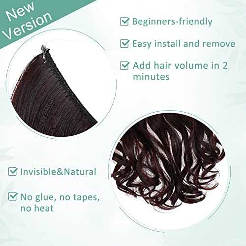 Curly Synthetic Invisible Wire Hair Extensions - Image 49