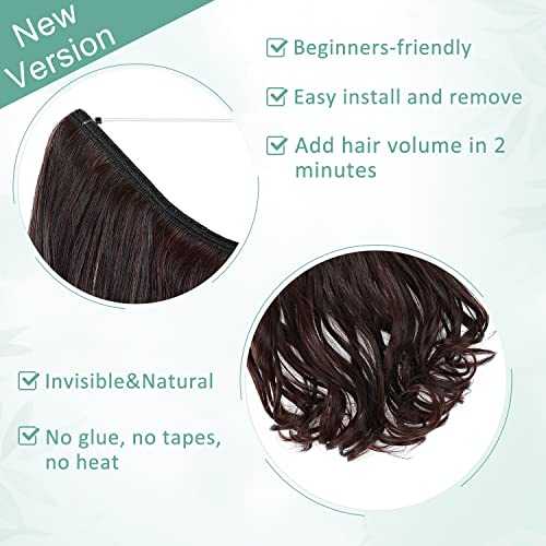 Curly Synthetic Invisible Wire Hair Extensions - Image 5