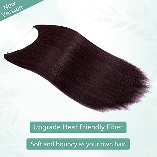 Curly Synthetic Invisible Wire Hair Extensions - Image 51