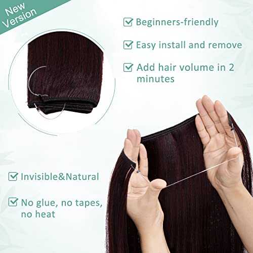 Curly Synthetic Invisible Wire Hair Extensions - Image 52