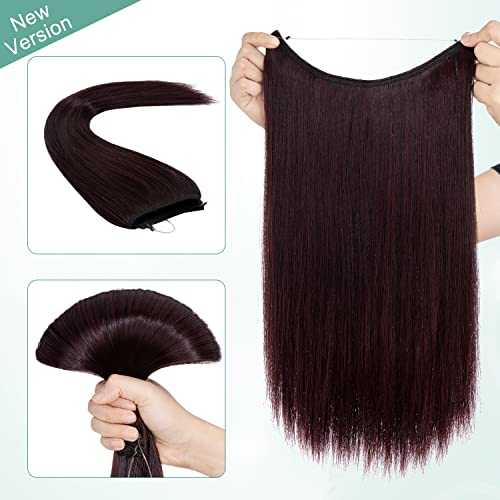 Curly Synthetic Invisible Wire Hair Extensions - Image 54