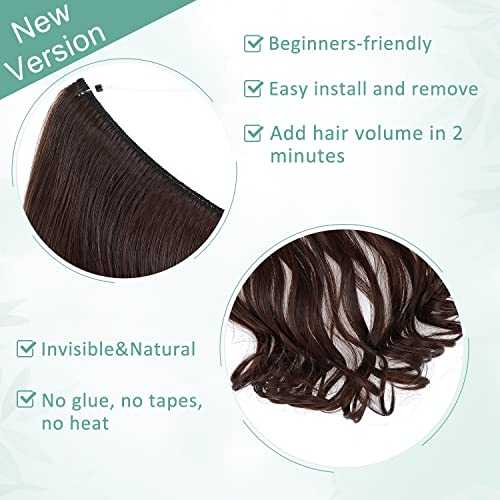 Curly Synthetic Invisible Wire Hair Extensions - Image 59