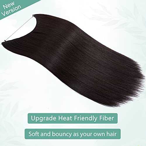Curly Synthetic Invisible Wire Hair Extensions - Image 61